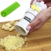Multifunctional Garlic Master Garlic Ginger Cutter with Silicone Garlic Peeler Plastic Grinding Tool Kitchen Ginger Grater Grinder
