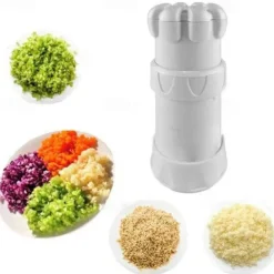 Multifunctional Garlic Master Garlic Ginger Cutter with Silicone Garlic Peeler Plastic Grinding Tool Kitchen Ginger Grater Grinder