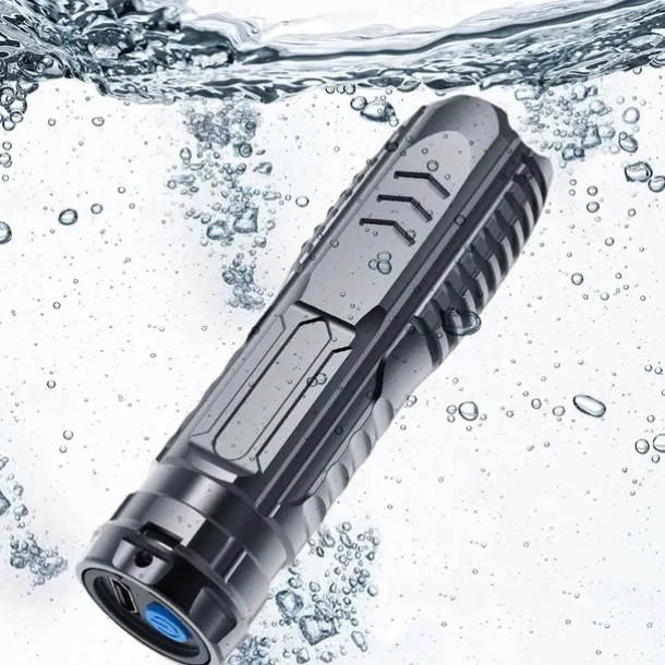 Multifunctional Rechargeable Flashlight, 2023 New Charger and Flashlight 2 in 1 LED Flashlights, 450M Long Lighting Range Tactical Flashlight 3 Modes, IPX7 Waterproof Mini Portable Flashlight