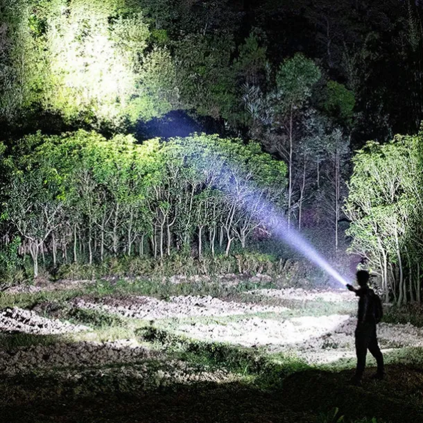 Multifunctional Rechargeable Flashlight, 2023 New Charger and Flashlight 2 in 1 LED Flashlights, 450M Long Lighting Range Tactical Flashlight 3 Modes, IPX7 Waterproof Mini Portable Flashlight