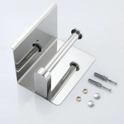 Multifunctional Toilet Paper Rack 304 Stainless Steel Roll Paper Towel Rack Large / Small Mirror Bright Light Color