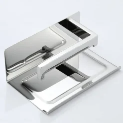 Multifunctional Toilet Paper Rack 304 Stainless Steel Roll Paper Towel Rack Large / Small Mirror Bright Light Color