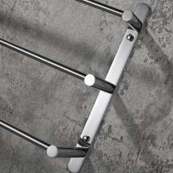 Multilayer Towel Bar Towel Rack Towel Rail,Stainless Steel 3-TierTowel Bar Storage Shelf for Bathroom 30cm~70cm Towel Holder (Black/Chrome/Brushed Golden/Brushed Nickel)