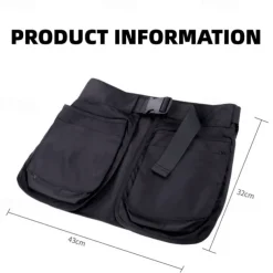 Multi-pocket Apron Multi-purpose Outdoor Latest Work and Running Large Capacity Foreign Style Zipper Multi-pocket Waist Bag