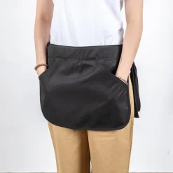 Multi-Pocket Tool Belt Apron Waterproof Utility Waist Pack with Adjustable Strap - Black Gardening Work Belt Organizer for Cooking Crafts DIY Projects Storage Bag with Multiple Compartments