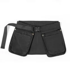 Multi-Pocket Tool Belt Apron Waterproof Utility Waist Pack with Adjustable Strap - Black Gardening Work Belt Organizer for Cooking Crafts DIY Projects Storage Bag with Multiple Compartments