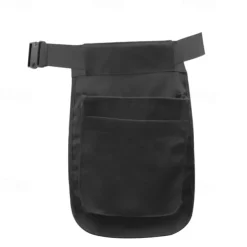 Multi-Pocket Tool Belt Apron Waterproof Utility Waist Pack with Adjustable Strap - Black Gardening Work Belt Organizer for Cooking Crafts DIY Projects Storage Bag with Multiple Compartments