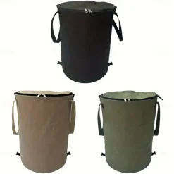 Multi-Purpose Collapsible Trash Can, Waterproof and Durable, Ideal for Camping, Home, Yard, and Garden, Perfect for Toys, Clothes, and Leaf Storage