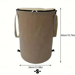 Multi-Purpose Collapsible Trash Can, Waterproof and Durable, Ideal for Camping, Home, Yard, and Garden, Perfect for Toys, Clothes, and Leaf Storage