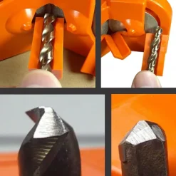 Multipurpose Drill Bit Sharpener - Quick and Easy Electric Drill Accessory for 2-16MM Bits - Sharpen Drill Bits, Knives, and More - Compact and Durable with Diamond Grinding Wheels