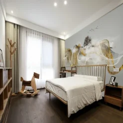 Mural Wallpaper Wall Sticker Covering Print Peel and Stick Self Adhesive Platinum Silk Line Bedroom Wall PVC / Vinyl Home Decor