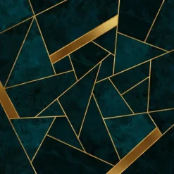 Mural Wallpaper Wall Sticker Covering Print Gold Abstract Canvas Home Décor Peel and Stick Removable