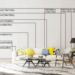 Mural Wallpaper Wall Sticker Covering Print Gold Abstract Canvas Home Décor Peel and Stick Removable