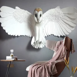 Mural Wallpaper Wall Sticker Covering Print Peel and Stick Self Adhesive Animal White Cute Owl Faux 3D PVC / Vinyl Home Decor