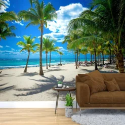 Mural Wallpaper Wall Sticker Covering Print Peel and Stick Removable Self Adhesive Landscape Seaside Tree PVC / Vinyl Home Decor