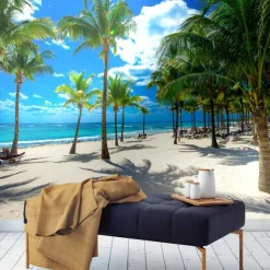 Mural Wallpaper Wall Sticker Covering Print Peel and Stick Removable Self Adhesive Landscape Seaside Tree PVC / Vinyl Home Decor