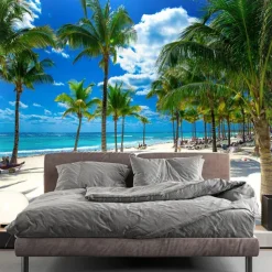 Mural Wallpaper Wall Sticker Covering Print Peel and Stick Removable Self Adhesive Landscape Seaside Tree PVC / Vinyl Home Decor