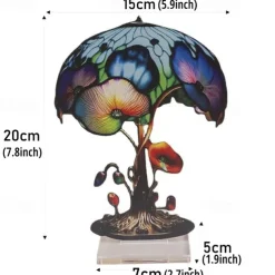 Mushroom Decoration Acrylic Double-sided Desktop Decoration Flowers Octopus Snail Plants Handicraft Decoration Home Office Decor