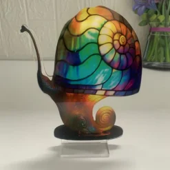 Mushroom Decoration Acrylic Double-sided Desktop Decoration Flowers Octopus Snail Plants Handicraft Decoration Home Office Decor