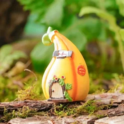 Mushroom House Resin Decoration Gardening Flowerpot Micro Landscape Scene With Home Decoration 1PC