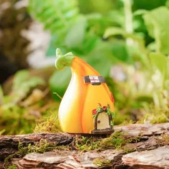 Mushroom House Resin Decoration Gardening Flowerpot Micro Landscape Scene With Home Decoration 1PC