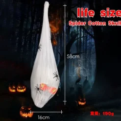 Mysterious Skeleton Head Shape Pendant Scary Hangings Decorations Terrifying Eye Skull Jewelry Halloween