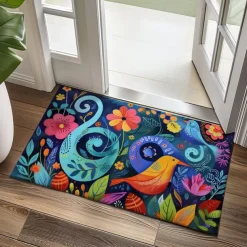 Naive Art Doormat Kitchen Mat Floor Mat Non-Slip Area Rug Oil Proof Rug Indoor Outdoor Mat Bedroom Decor Bathroom Mat Entrance Entryway Rug