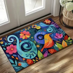 Naive Art Doormat Kitchen Mat Floor Mat Non-Slip Area Rug Oil Proof Rug Indoor Outdoor Mat Bedroom Decor Bathroom Mat Entrance Entryway Rug