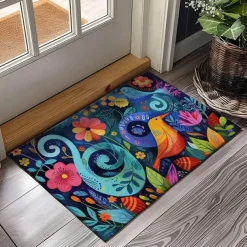 Naive Art Doormat Kitchen Mat Floor Mat Non-Slip Area Rug Oil Proof Rug Indoor Outdoor Mat Bedroom Decor Bathroom Mat Entrance Entryway Rug