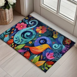 Naive Art Doormat Kitchen Mat Floor Mat Non-Slip Area Rug Oil Proof Rug Indoor Outdoor Mat Bedroom Decor Bathroom Mat Entrance Entryway Rug
