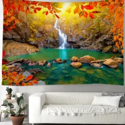Nature Beach Ocean Hanging Tapestry Wall Art Large Tapestry Mural Decor Photograph Backdrop Blanket Curtain Home Bedroom Living Room Decoration