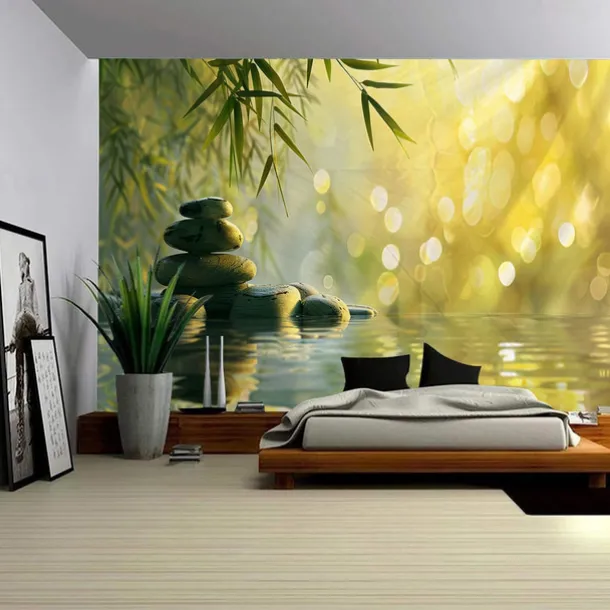 Nature Zen Meditation Hanging Tapestry Wall Art Large Tapestry Mural Decor Photograph Backdrop Blanket Curtain Home Bedroom Living Room Decoration