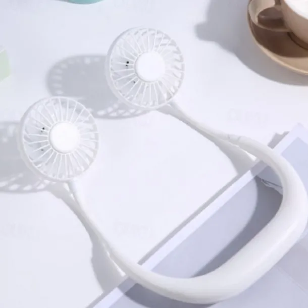 Neck Hanging Fan Portable USB Mini Lazy Fan Headset Neck Hanging Small Fan USB Charging Band Aromatherapy Neck Hanging Fan