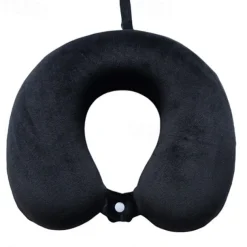 Neck Pillow for Traveling, Upgraded Travel Neck Pillow for Airplane 100% Pure Memory Foam Travel Pillow for Flight Headrest Sleep, Portable Plane Accessories