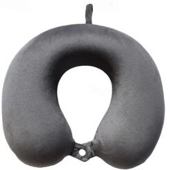 Neck Pillow for Traveling, Upgraded Travel Neck Pillow for Airplane 100% Pure Memory Foam Travel Pillow for Flight Headrest Sleep, Portable Plane Accessories