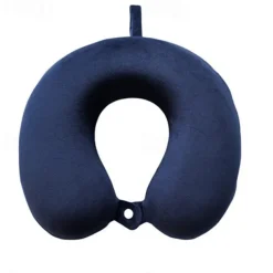 Neck Pillow for Traveling, Upgraded Travel Neck Pillow for Airplane 100% Pure Memory Foam Travel Pillow for Flight Headrest Sleep, Portable Plane Accessories