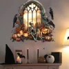 New Halloween Horror Hole Wall Decals - Spooky Party Decor, Self-Adhesive Waterproof Stickers for Doors and Windows