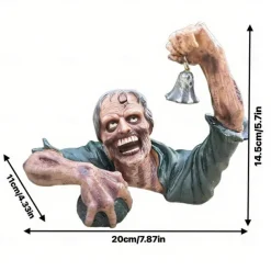 New Halloween Zombie Ornament Garden Decorative Item High-end Niche Resin Craft