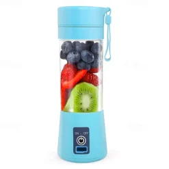 New Juicing Machine Home Portable Juicing Cup Four Leaf Mini Juicing Machine Portable Mixer Fruit Milk Shake Handheld Electric Juicing Machine USB Charging Multifunctional Mixer Kitchen Supplies