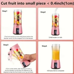 New Juicing Machine Home Portable Juicing Cup Four Leaf Mini Juicing Machine Portable Mixer Fruit Milk Shake Handheld Electric Juicing Machine USB Charging Multifunctional Mixer Kitchen Supplies