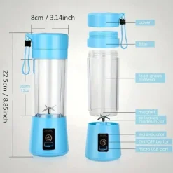 New Juicing Machine Home Portable Juicing Cup Four Leaf Mini Juicing Machine Portable Mixer Fruit Milk Shake Handheld Electric Juicing Machine USB Charging Multifunctional Mixer Kitchen Supplies