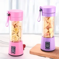 New Juicing Machine Home Portable Juicing Cup Four Leaf Mini Juicing Machine Portable Mixer Fruit Milk Shake Handheld Electric Juicing Machine USB Charging Multifunctional Mixer Kitchen Supplies