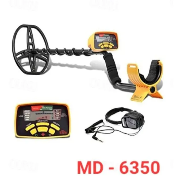 New MD-6350 Simple LCD Metal Detector for Archaeology & Treasure Hunting - 2m Range, Distinguishes Gold/Silver/Copper