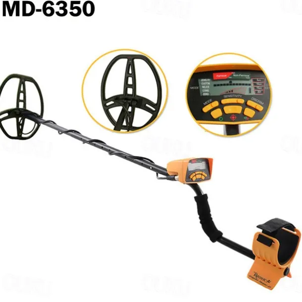 New MD-6350 Simple LCD Metal Detector for Archaeology & Treasure Hunting - 2m Range, Distinguishes Gold/Silver/Copper