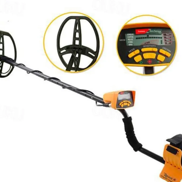 New MD-6350 Simple LCD Metal Detector for Archaeology & Treasure Hunting - 2m Range, Distinguishes Gold/Silver/Copper