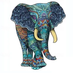 New Wood Animal Puzzle A5 A4 A3 Size Baby Toy 3D Jigsaw Set Board Game for Adults Kids Gifts Educational Toy Tangram Puzzles