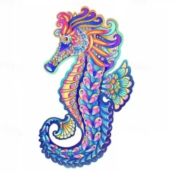 New Wood Animal Puzzle A5 A4 A3 Size Baby Toy 3D Jigsaw Set Board Game for Adults Kids Gifts Educational Toy Tangram Puzzles