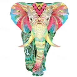 New Wood Animal Puzzle A5 A4 A3 Size Baby Toy 3D Jigsaw Set Board Game for Adults Kids Gifts Educational Toy Tangram Puzzles