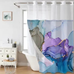 No Hook Shower Curtain 180cm*180cm(70