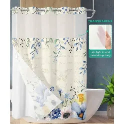 No Hook Shower Curtains 180cm*180cm(70